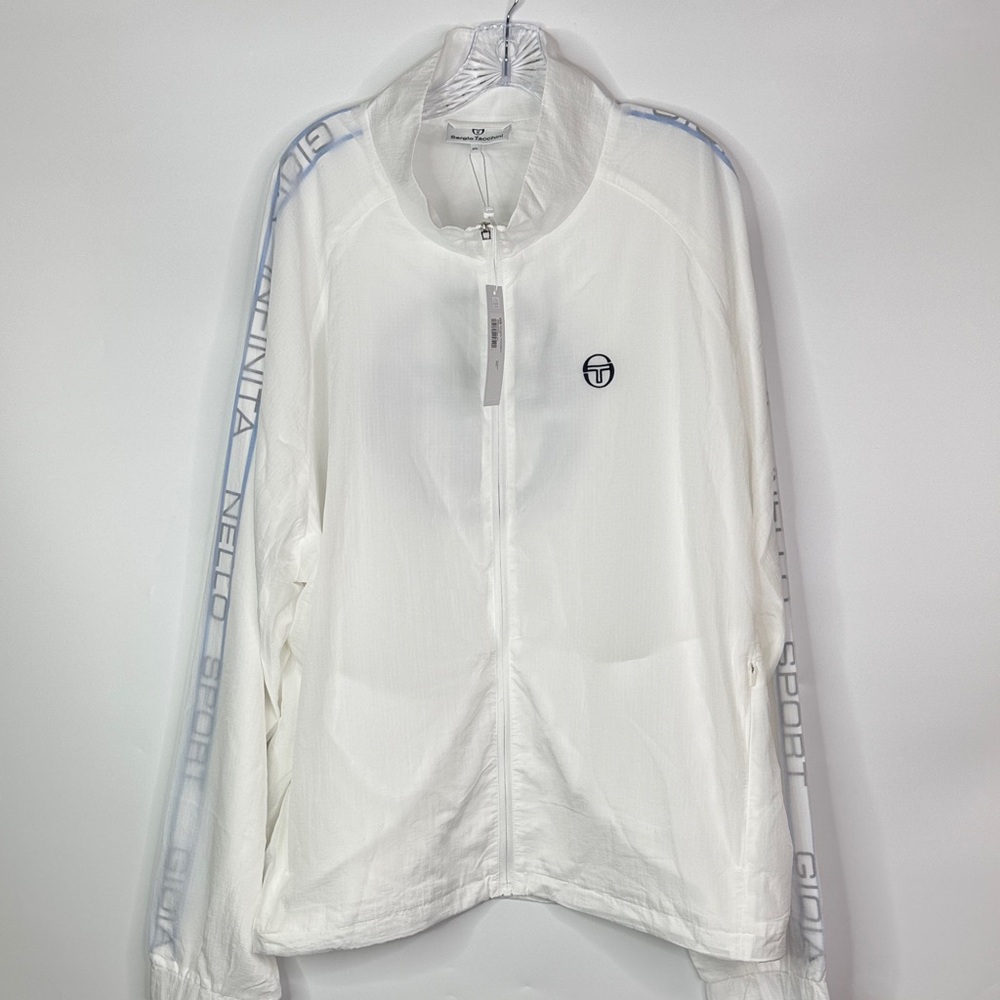 Sergio Tacchini Faro White Track Jacket Size 3XL NWT
